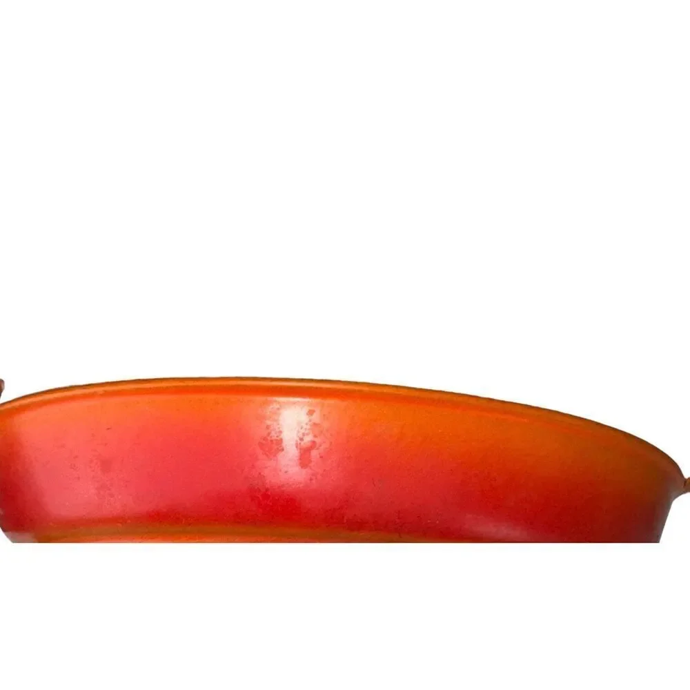 Descoware‎ 14-D Oval Enameled Cast Iron Au Gratin Baking Dish Pan FE Belgium